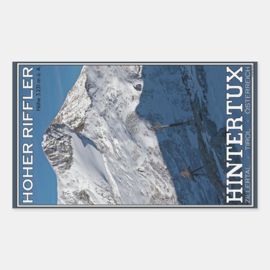Sticker Rectangulaire Hintertux - Hoher Riffler (Devant)