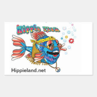 Sticker Rectangulaire Hippie