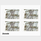 Sticker Rectangulaire Hiver (Feuille)