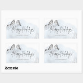 Sticker Rectangulaire Hiver Magie Joyeuses Fêtes (Feuille)