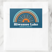 Sticker Rectangulaire Hiwassee Lake North Carolina Rainbow (Sac)