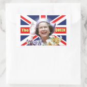 Sticker Rectangulaire HM Queen Elizabeth II (Sac)