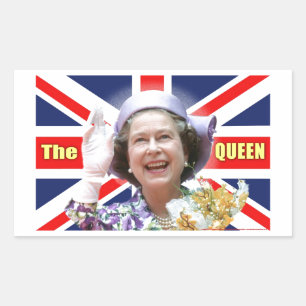 Sticker Rectangulaire HM Queen Elizabeth II