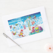 Sticker Rectangulaire hockey (Enveloppe)