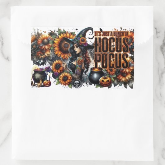 Sticker Rectangulaire “Hocus Pocus Magic Vibes” (Sac)