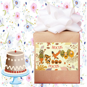 Sticker Rectangulaire Hocus Pocus Wandering Witch Raven Balloon Jack