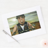 Sticker Rectangulaire Hog Wild (Enveloppe)