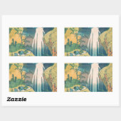Sticker Rectangulaire Hokusai Amida Cascade Japon (Feuille)