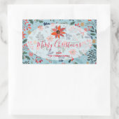 Sticker Rectangulaire Holiday Christmas (Sac)