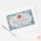 Sticker Rectangulaire Holiday Christmas (Enveloppe)