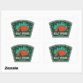 Sticker Rectangulaire Holly Springs National Forest Mississippi Camping (Feuille)