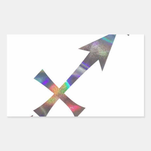 Sticker Rectangulaire hologramme Sagittarius (Devant)