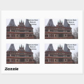 Sticker Rectangulaire Holsten Gate - Lubeck Allemagne (Feuille)
