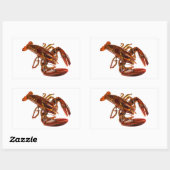 Sticker Rectangulaire Homard (Feuille)