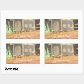 Sticker Rectangulaire Home Sweet Home Art Imprimer (Feuille)