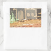 Sticker Rectangulaire Home Sweet Home Art Imprimer (Sac)