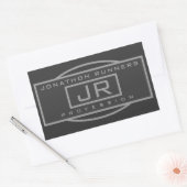 Sticker Rectangulaire Hommes Sporty Gray Gray & Dark Grays (Enveloppe)