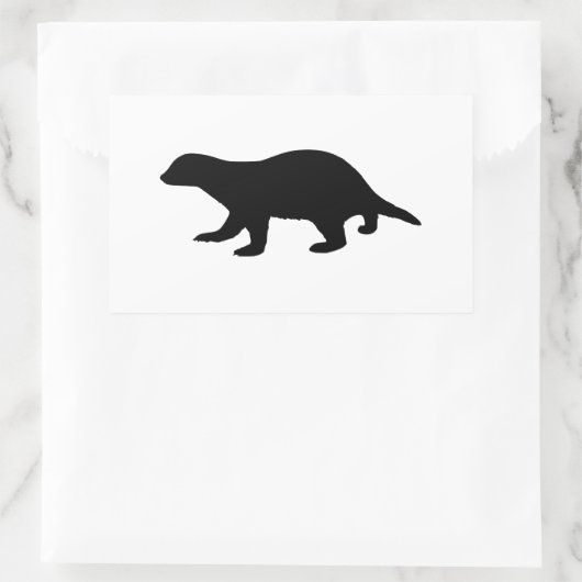 Sticker Rectangulaire Honey Badger (Sac)