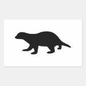 Sticker Rectangulaire Honey Badger (Devant)