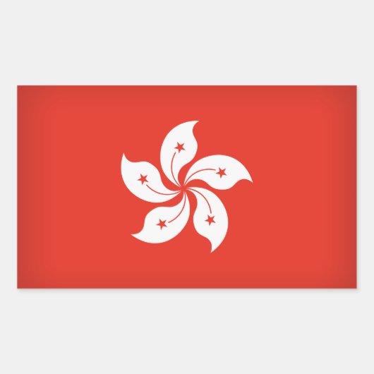 Sticker Rectangulaire Hong Kong (Devant)