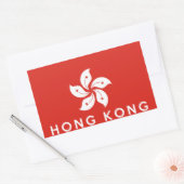 Sticker Rectangulaire hong kong nom du symbole du pays (Enveloppe)