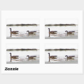 Sticker Rectangulaire Honkers - Oies du Canada (Feuille)