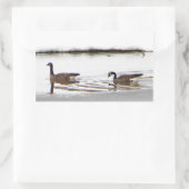 Sticker Rectangulaire Honkers - Oies du Canada (Sac)