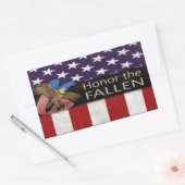 Sticker Rectangulaire Honneur aux militaires tombés (Enveloppe)