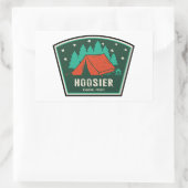 Sticker Rectangulaire Hoosier National Forest Camping (Sac)