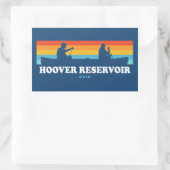 Sticker Rectangulaire Hoover Réservoir Ohio Canoe (Sac)