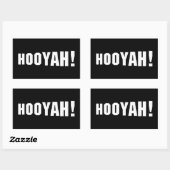 STICKER RECTANGULAIRE HOOYAH ! (Feuille)