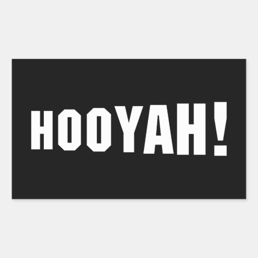 STICKER RECTANGULAIRE HOOYAH ! (Devant)