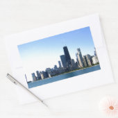 Sticker Rectangulaire Horizon de Chicago (Enveloppe)