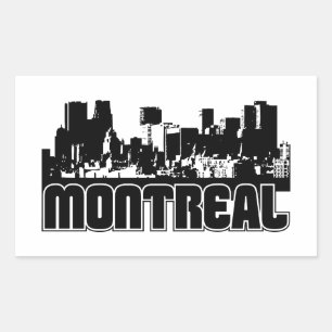 Sticker Rectangulaire Horizon de Montréal