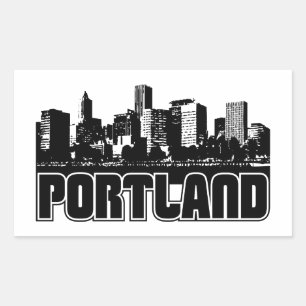 Sticker Rectangulaire Horizon de Portland