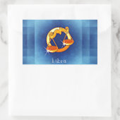Sticker Rectangulaire horoscope de libra (Sac)