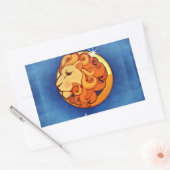 Sticker Rectangulaire horoscope leo (Enveloppe)