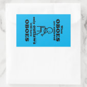 Sticker rectangulaire hors-la-loi (Sac)