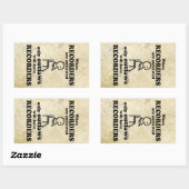 Sticker rectangulaire hors-la-loi (Feuille)