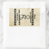 Sticker rectangulaire hors-la-loi (Sac)