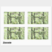Sticker rectangulaire hors-la-loi des flux (Feuille)