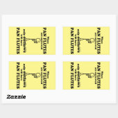 Sticker rectangulaire hors-la-loi des flux (Feuille)