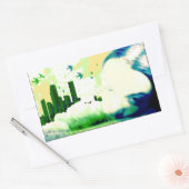 Sticker Rectangulaire hors limites. (Enveloppe)