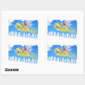 Sticker Rectangulaire Hors route - 02 (Feuille)
