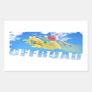 Sticker Rectangulaire Hors route - 02