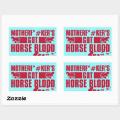Sticker Rectangulaire Horseblood (Feuille)