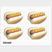 Sticker Rectangulaire Hot Doge Meme (Feuille)