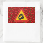 Sticker Rectangulaire Hot pepper danger (Sac)