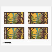 Sticker Rectangulaire Hotel Brissago (Feuille)