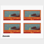 Sticker Rectangulaire Hotel de Bade et Connor (Nice) Vector format (Feuille)
